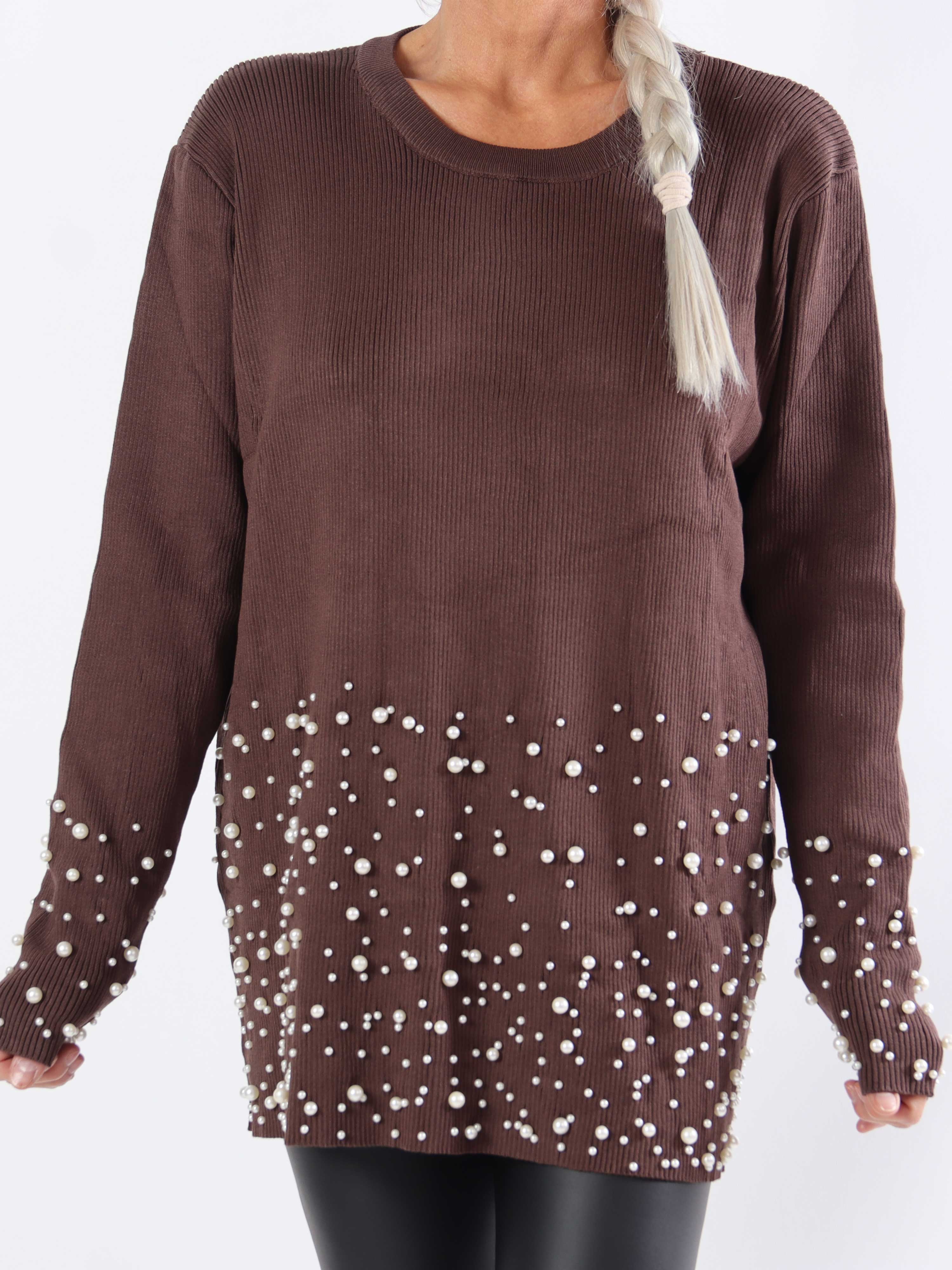 Diantha - Bluse i viskose med perler og masser af stræk